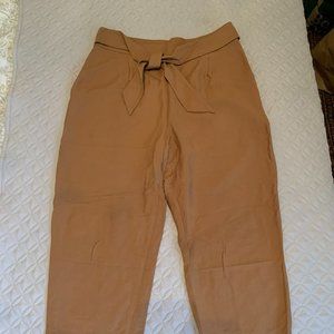 Leith Tie Wasted Tan Pants/Pantaloons